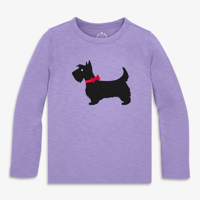 Kids long sleeve scottie tee