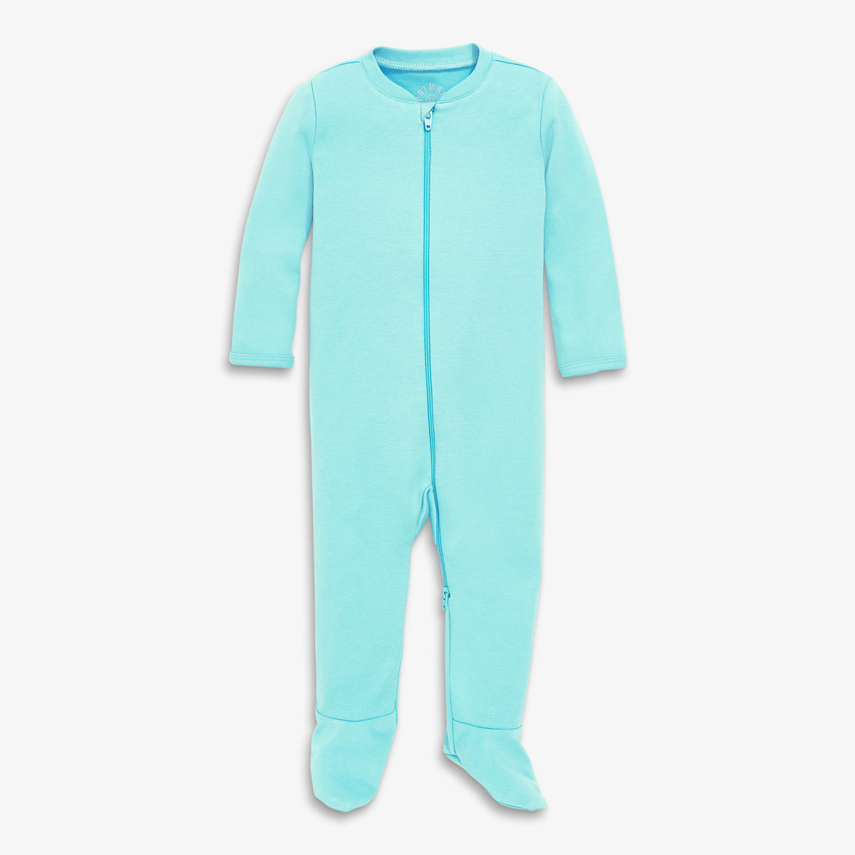 Kids organic zip footie