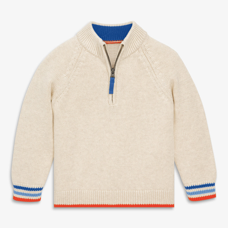 Kids quarter zip sweater