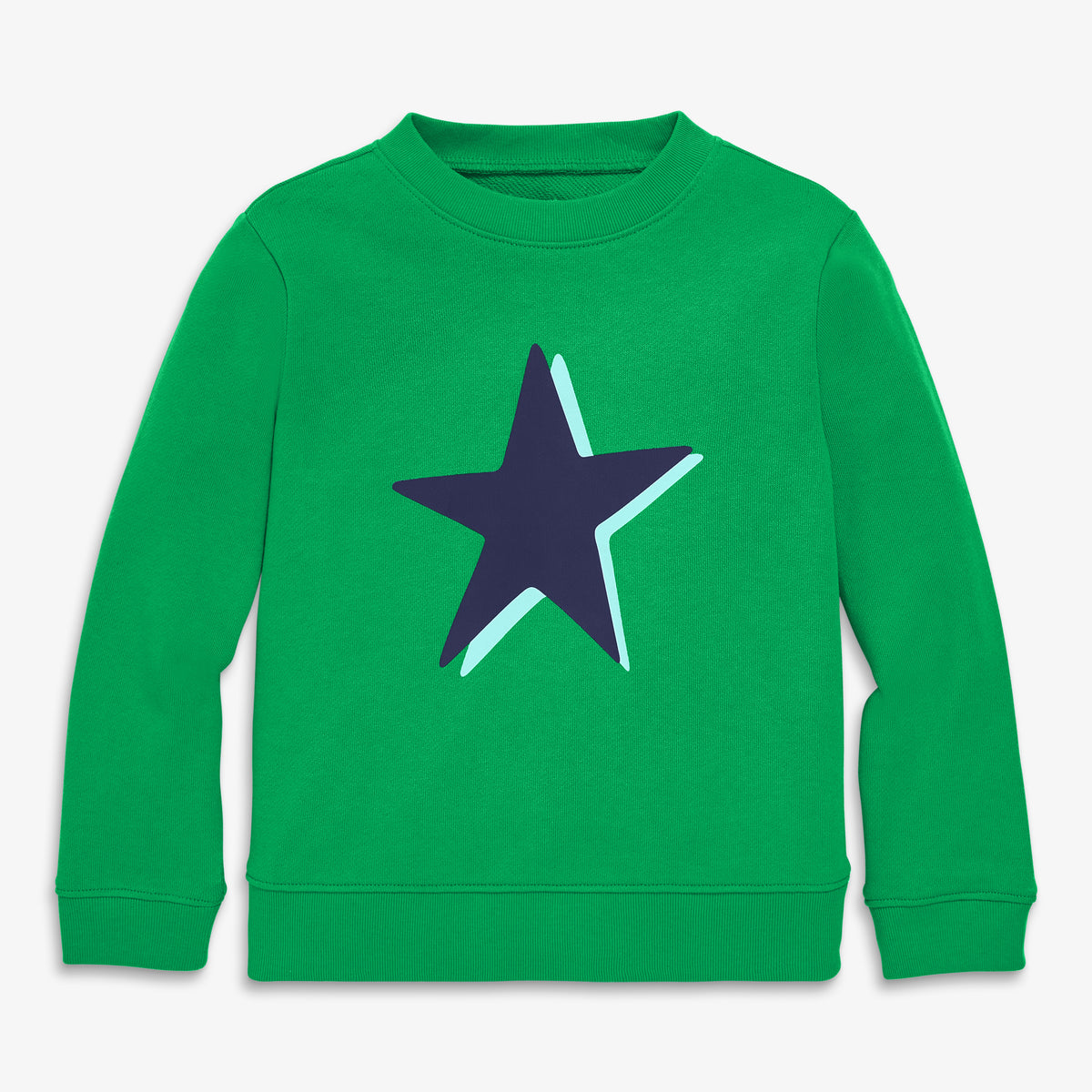 Clearance kids star sweatshirt in apple-navy-star