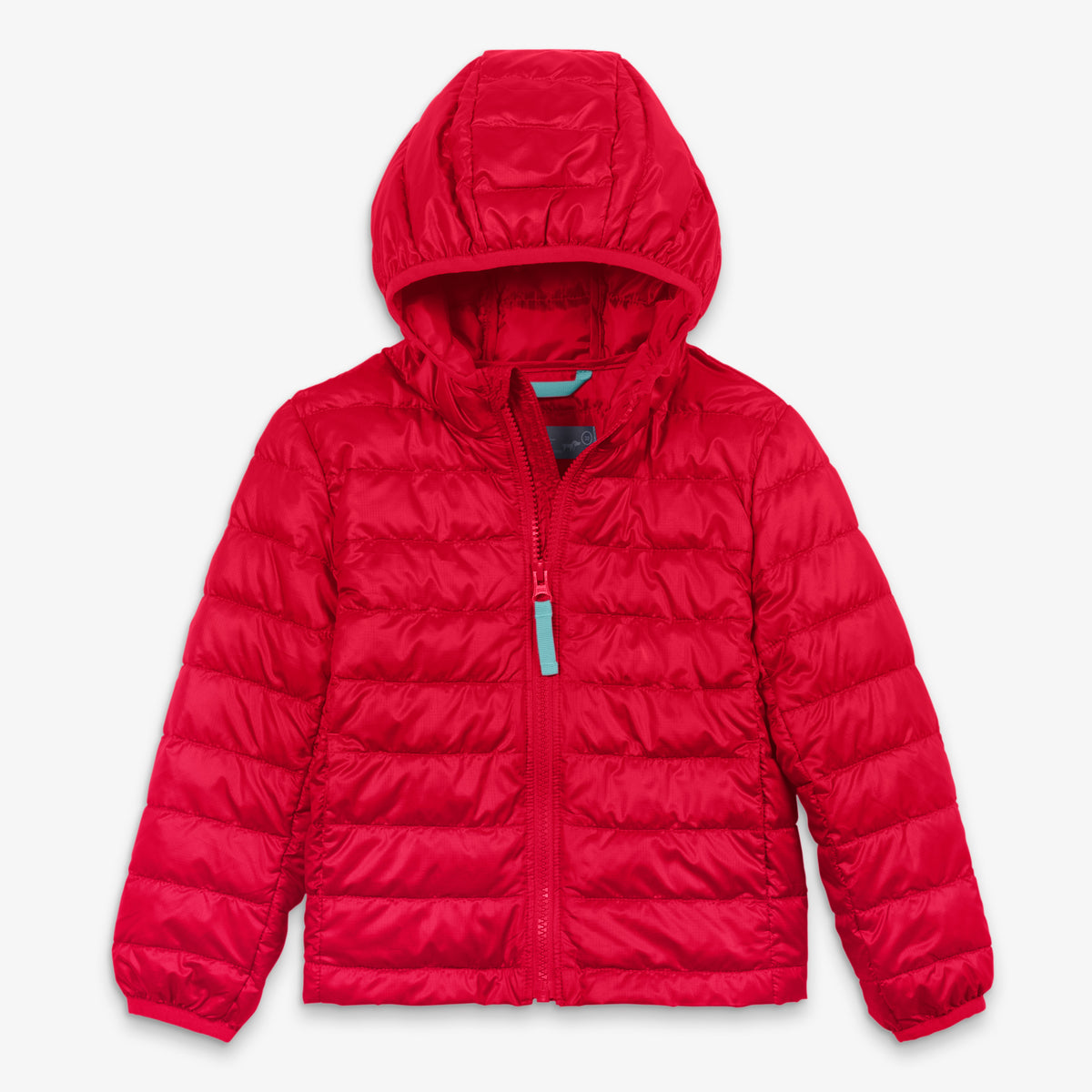Kids lightweight puffer jacket in cherry