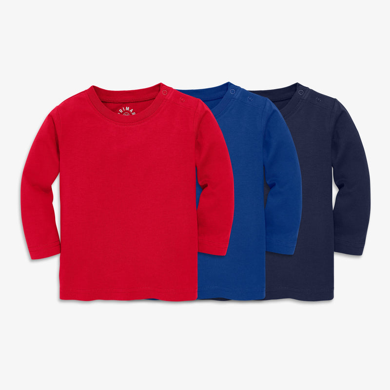 Baby long sleeve tee 3-pack