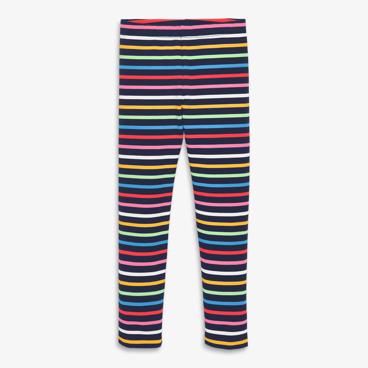 Clearance kids french terry cozy legging in rainbow stripe