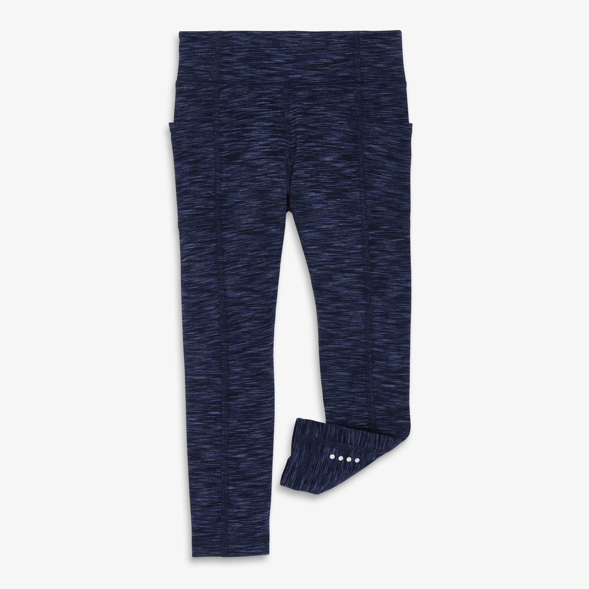 Clearance kids active pocket legging in spacedye in navy