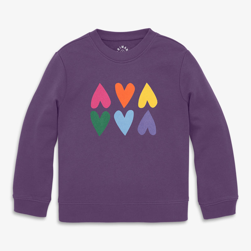 Kids sweatshirt with hearts