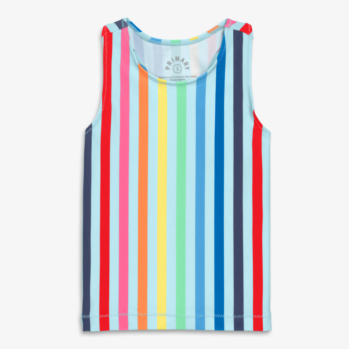 Clearance kids swim tank in rainbow sky stripe