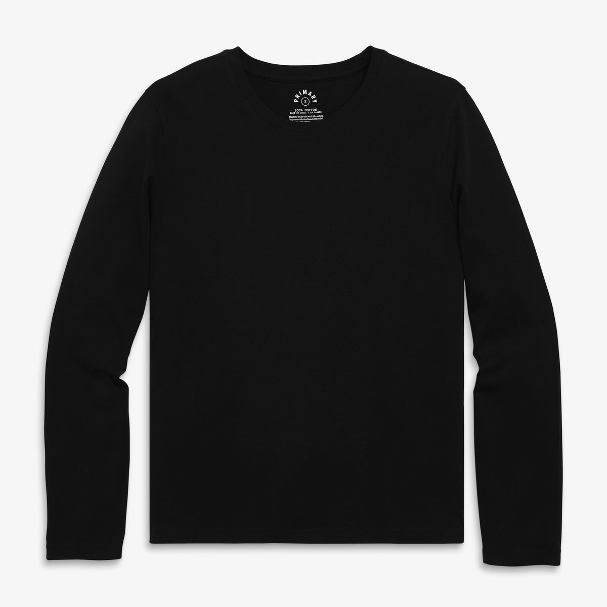 Women's fit long sleeve everyday tee in black