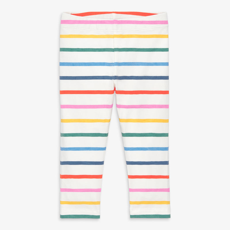 Baby legging in rainbow stripe