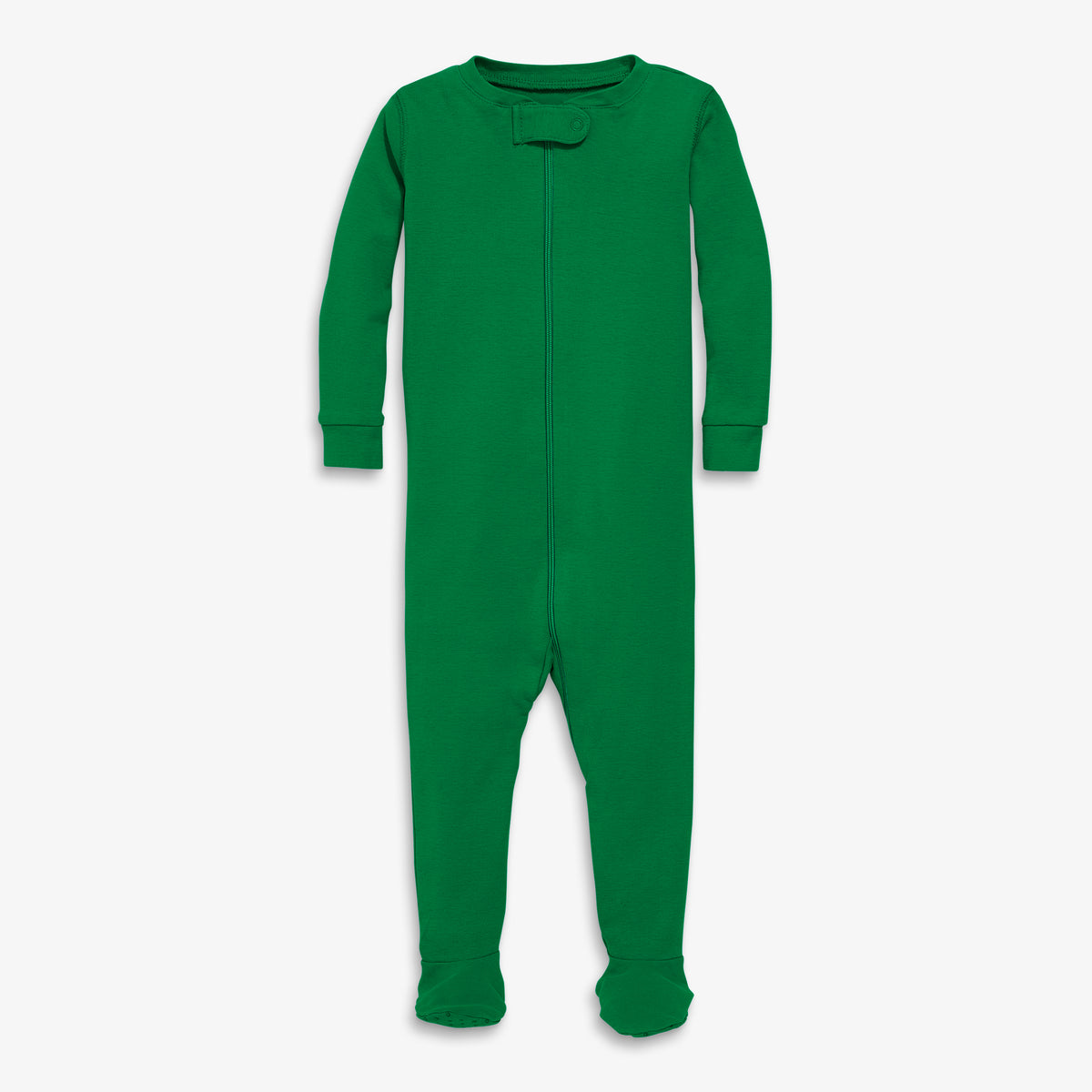 Clearance baby organic zip footie in grass