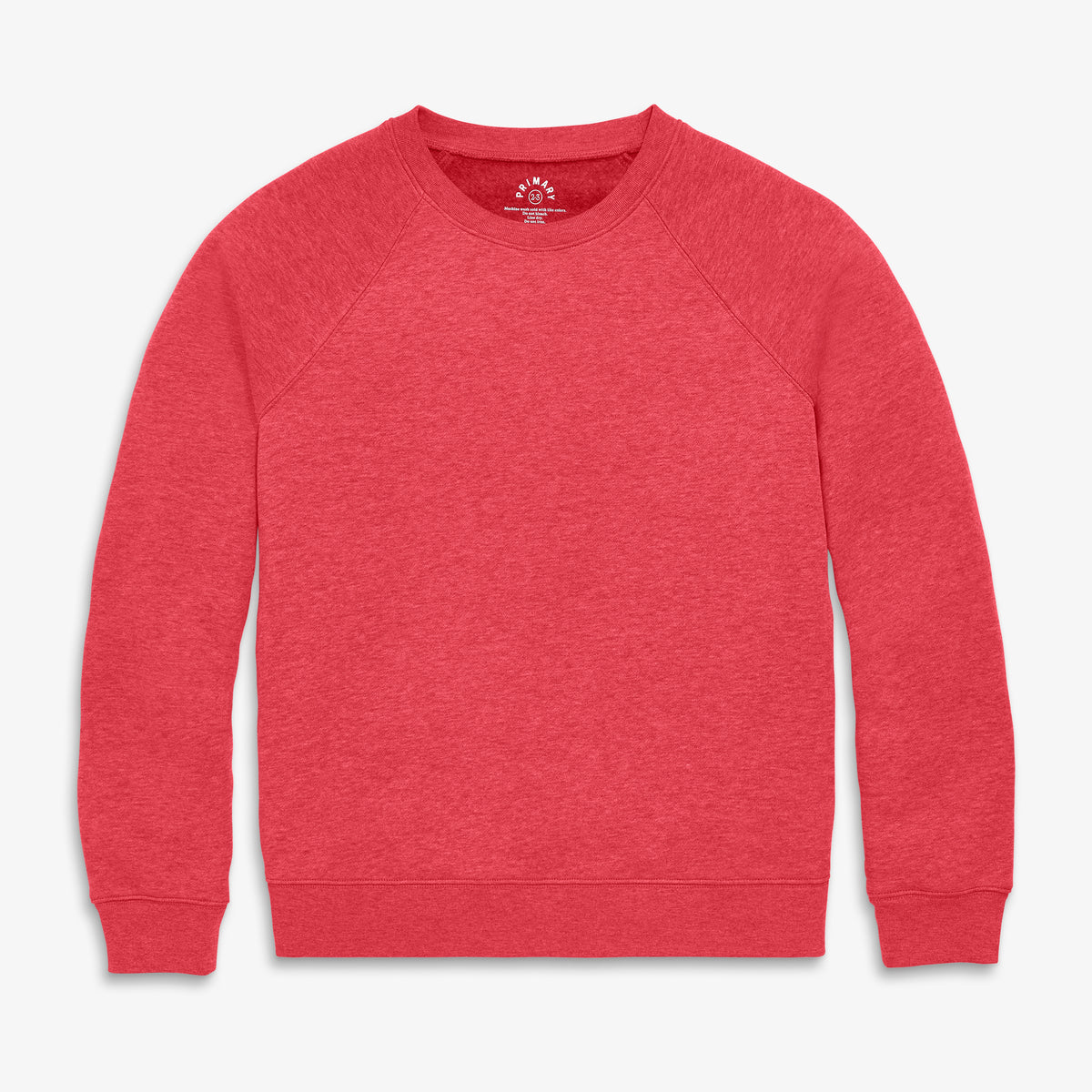 Women's fit cozy fleece sweatshirt in heather-cherry