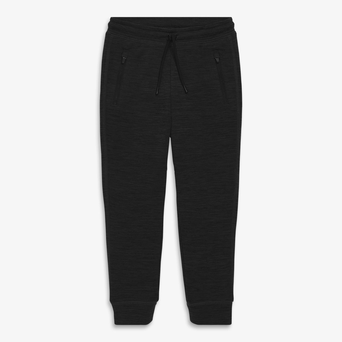Kids cozy FlexKnit jogger in black-asphalt