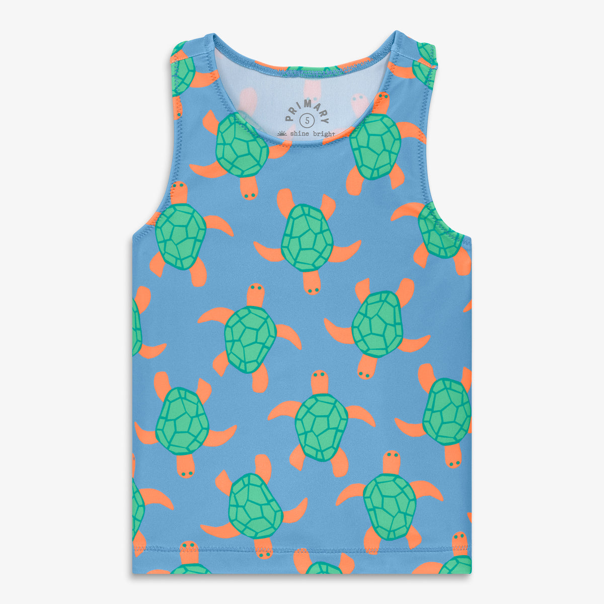 Kids swim tank in swimming turtles