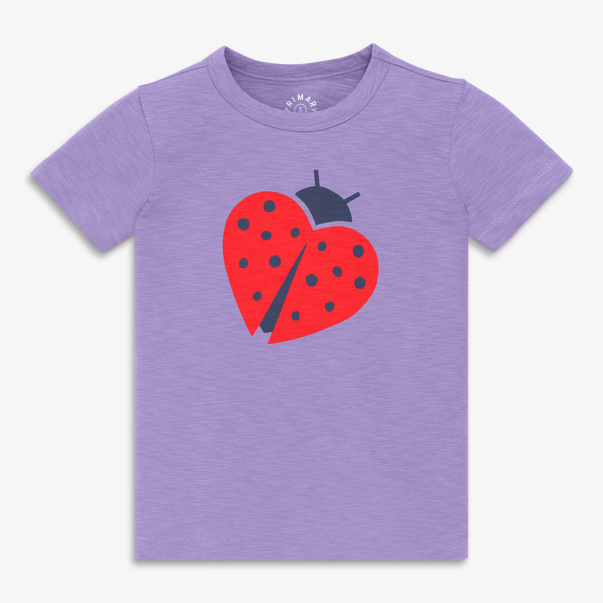 Kids ladybug tee in iris-ladybug