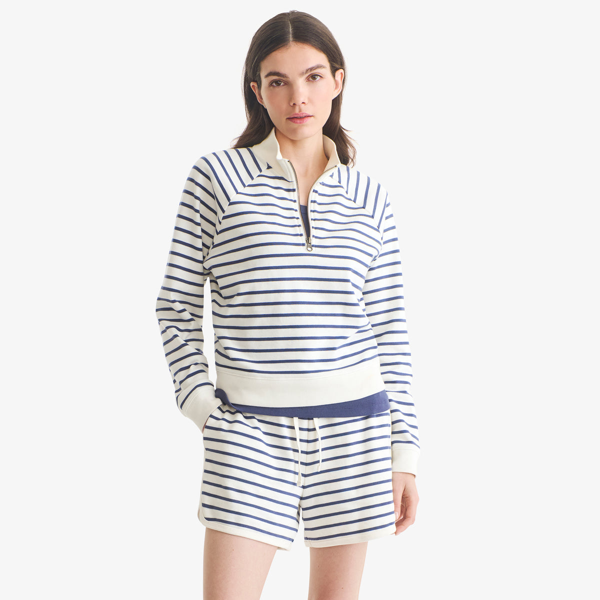 Women's fit short in stripe