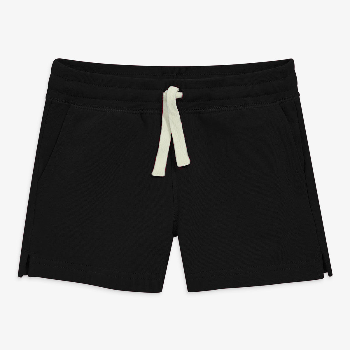 Kids track short in black