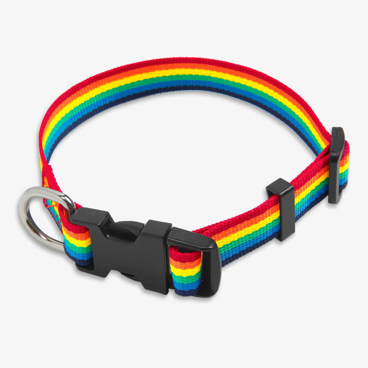 Clearance pet rainbow collar in rainbow-mix
