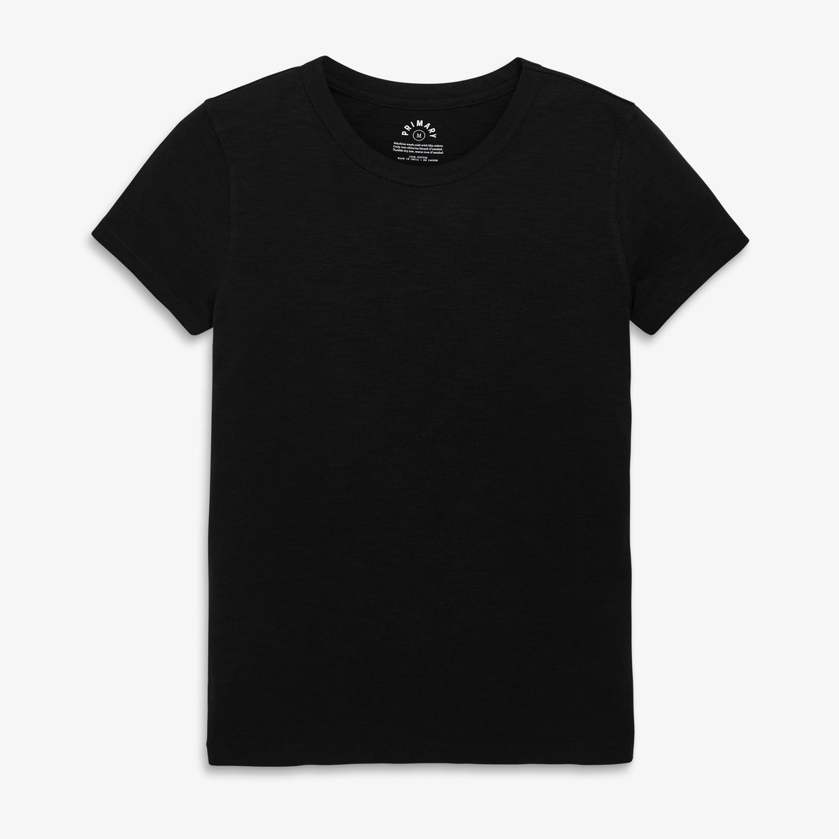 Women's fit classic crewneck tee in black