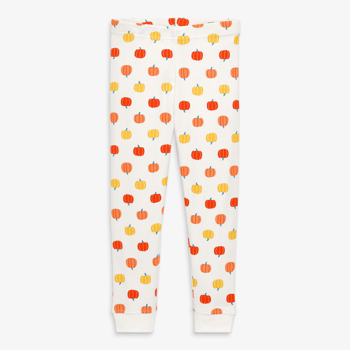 Clearance kids organic pj pant in candy pumpkins
